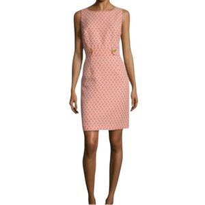 EUC Tahari-Levine Studio Coral Sheath Dress